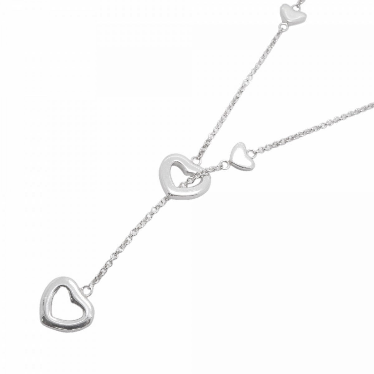 【6jgb0578-k】ティファニー ネックレス ハートリンク/ラリアット シルバー925【中古】レディース