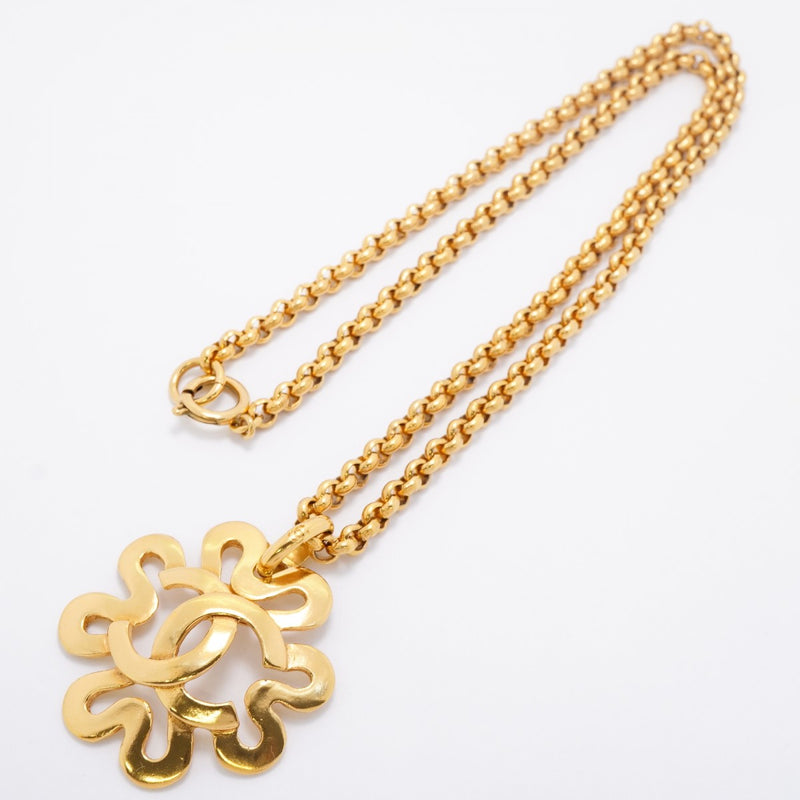 【6jgb0579-k】シャネル ネックレス ヴィンテージ ココマーク GPメッキ ゴールド【中古】レディース
