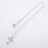 【6jgb0582-k】ティファニー ネックレス スモールクロス シルバー925【中古】レディース
