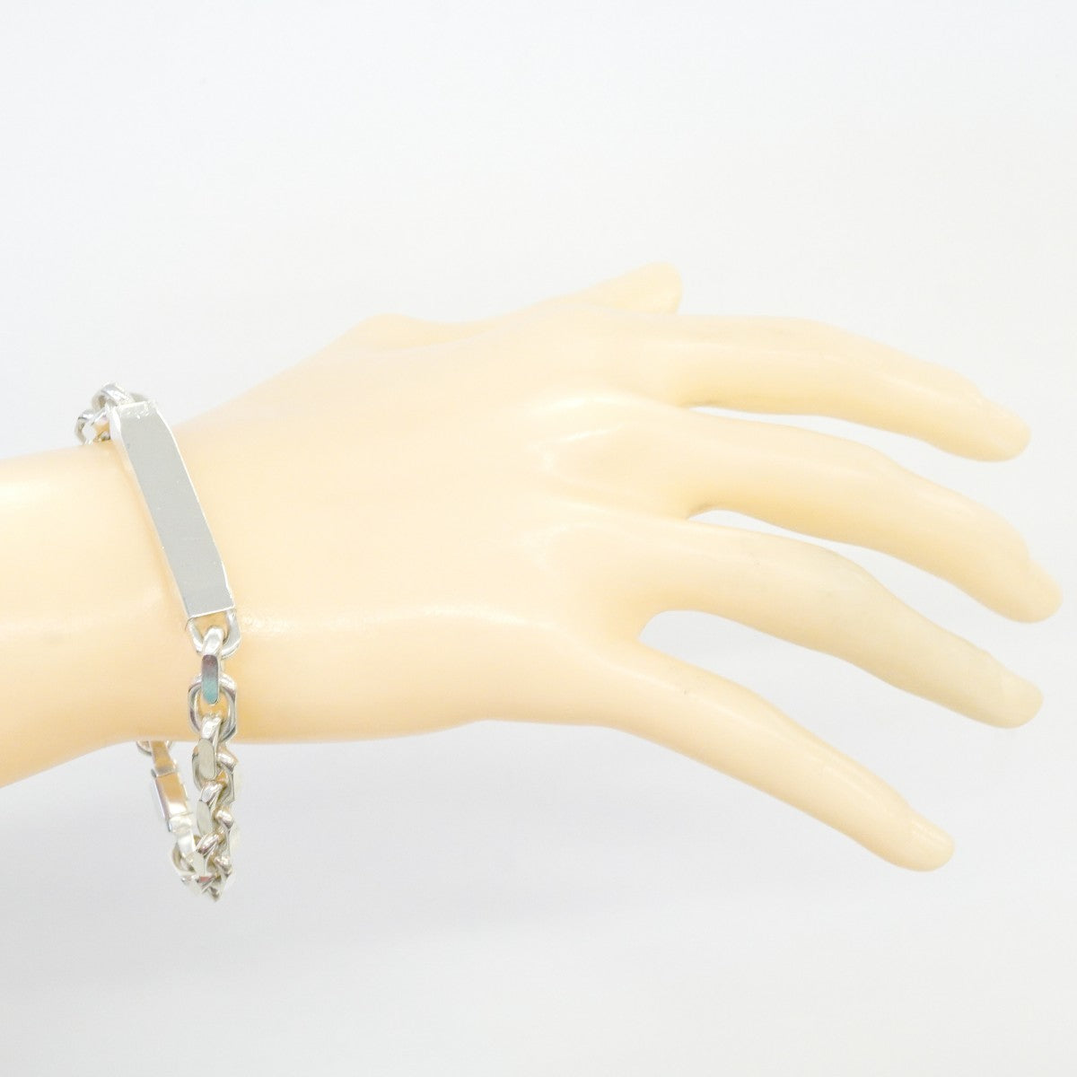 【6jgb0584-k】ティファニー ブレスレット メイカーズ/ID/チェーン シルバー925【中古】メンズ