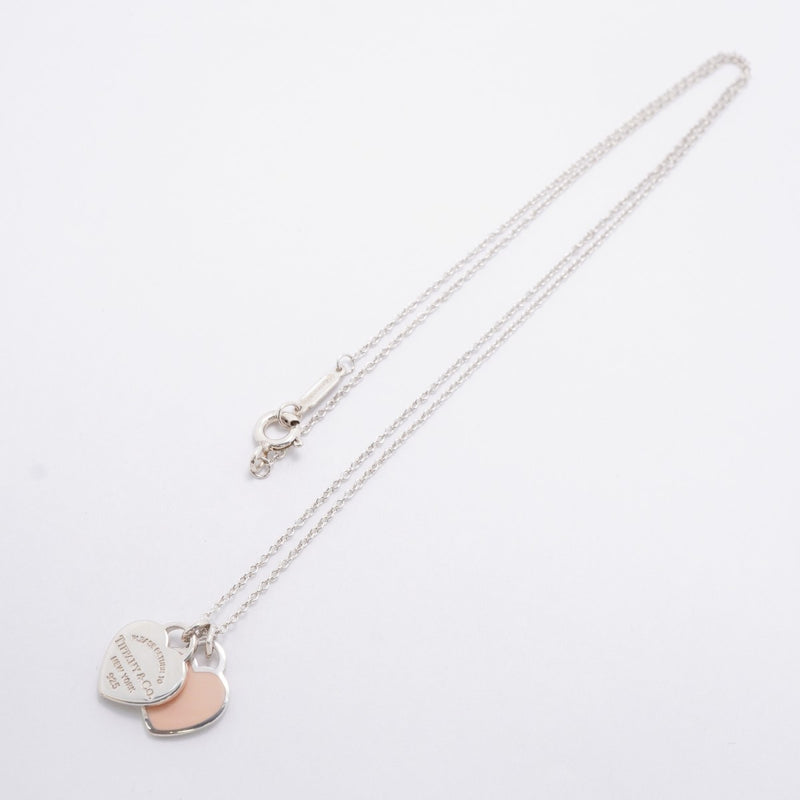 【6jgb0591-k】ティファニー ネックレス ダブルリターントゥハート シルバー925 ピンク【中古】レディース