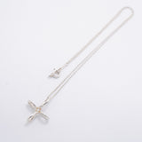 【6jgb0593-k】ティファニー ネックレス オープンクロス シルバー925【中古】レディース