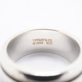 【6jgb0596-k】ティファニー リング グルーブド/ダブルライン シルバー925 20号【中古】メンズ