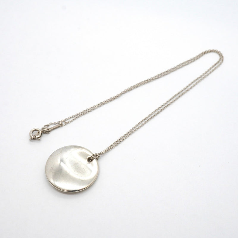 【6jgb0602-k】ティファニー ネックレス ラウンド/プレート シルバー925【中古】レディース