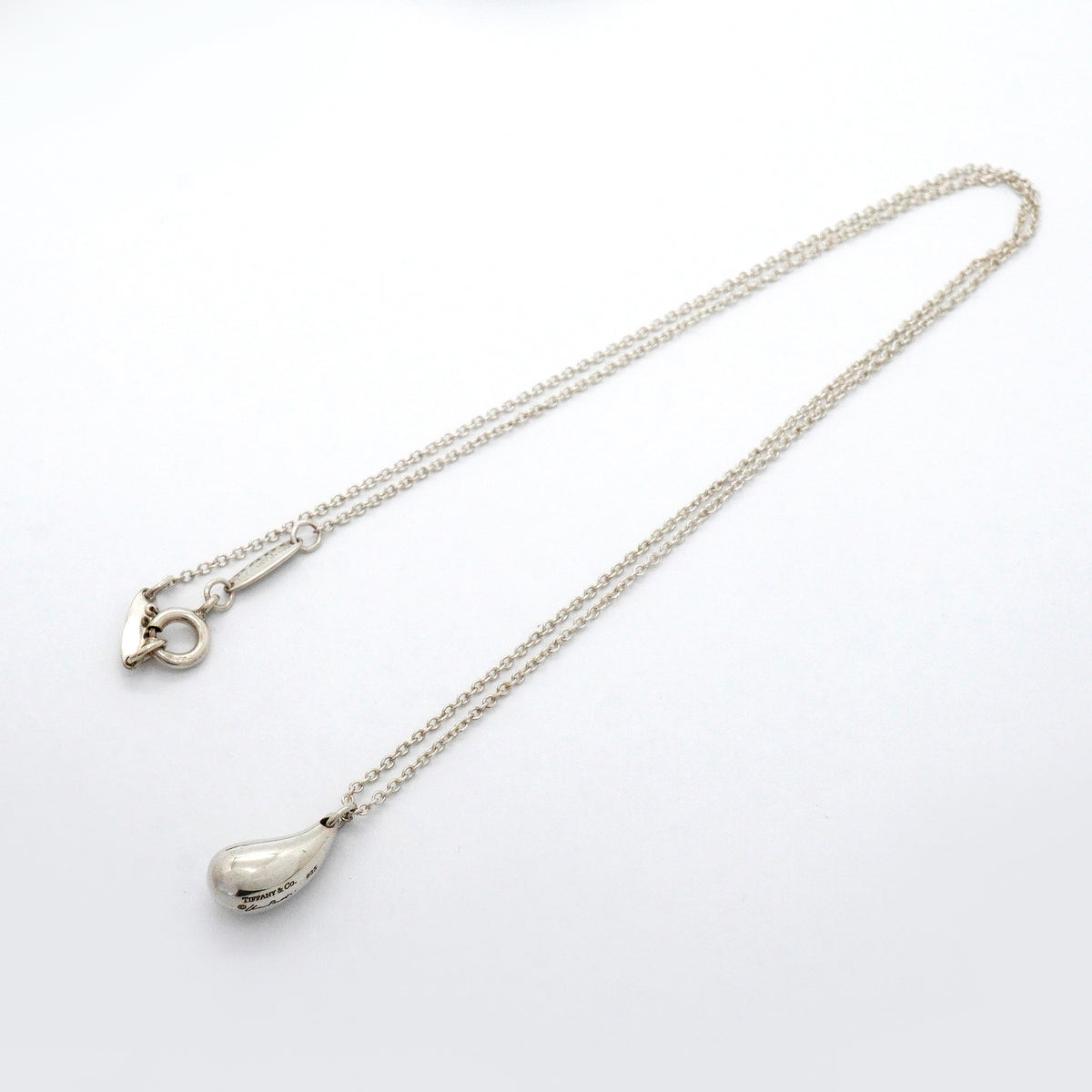 【6jgb0607】ティファニー ネックレス ティアドロップ シルバー925【中古】レディース