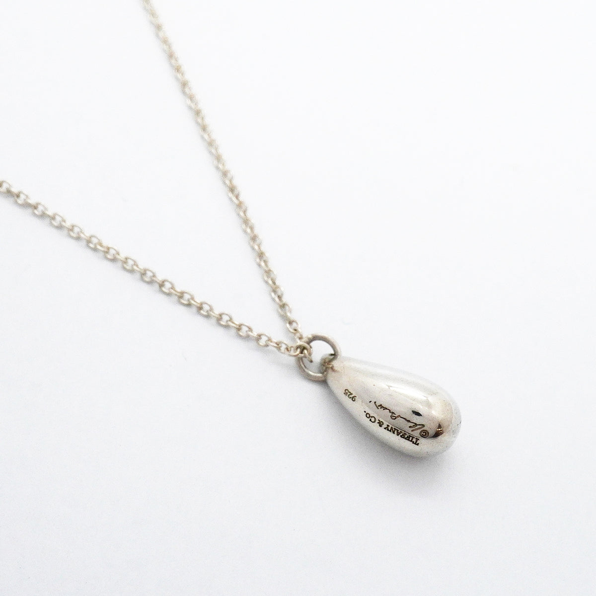 【6jgb0607】ティファニー ネックレス ティアドロップ シルバー925【中古】レディース