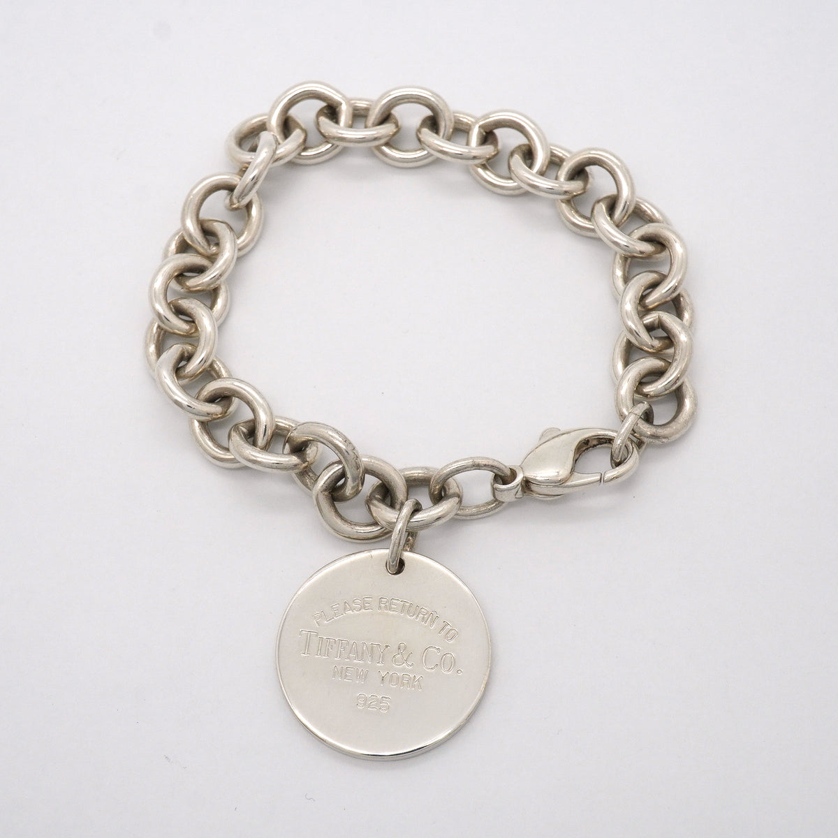 【6jgb0611】ティファニー ブレスレット リターントゥ 丸型 サークル シルバー925【中古】レディース