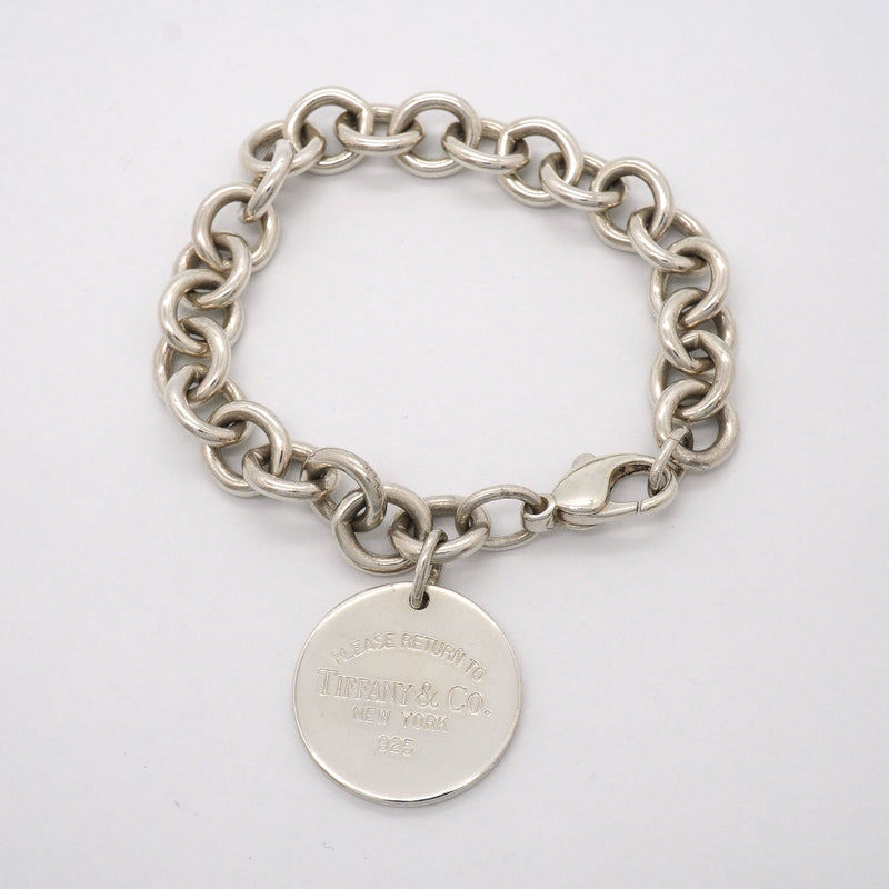 【6jgb0611】ティファニー ブレスレット リターントゥ 丸型 サークル シルバー925【中古】レディース