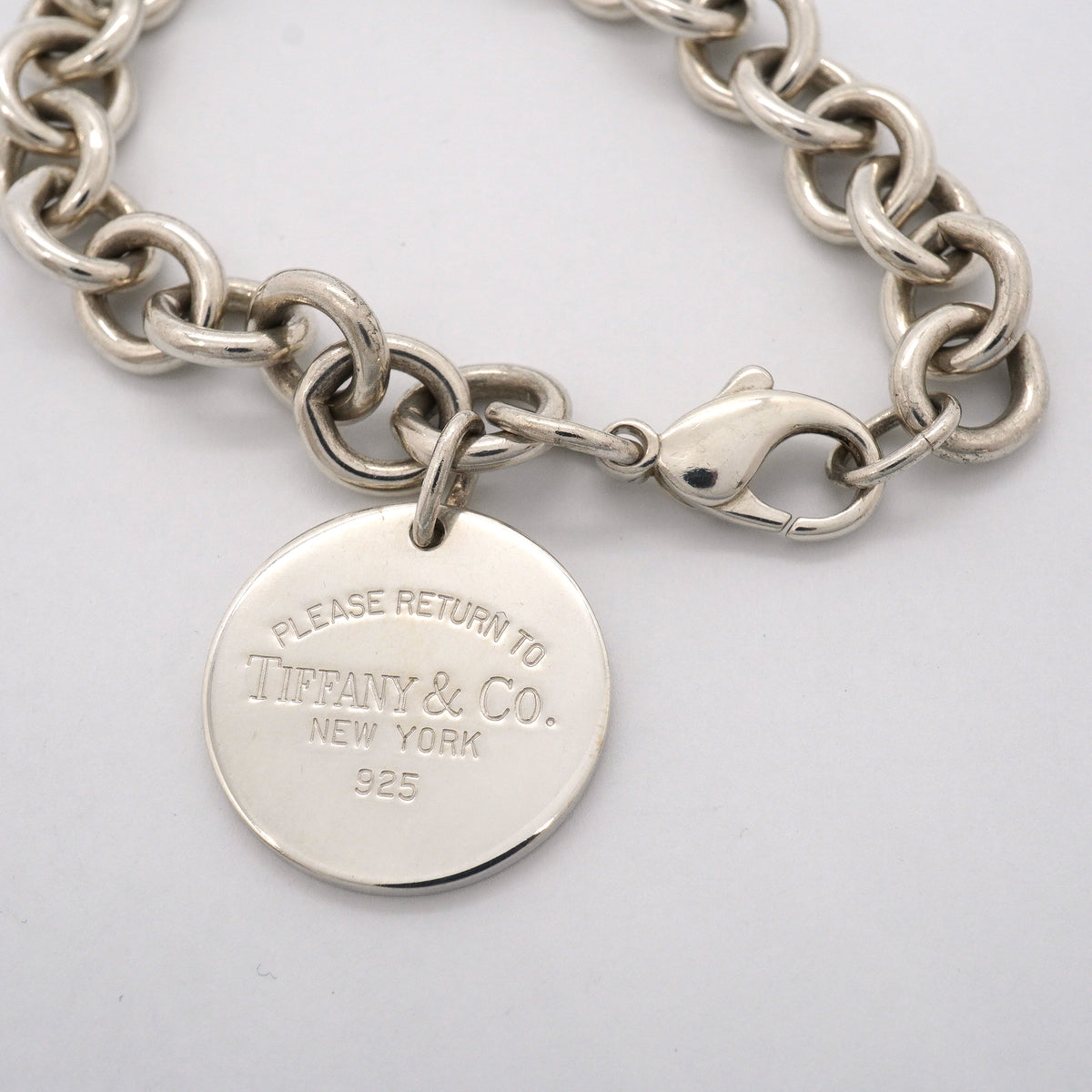 【6jgb0611】ティファニー ブレスレット リターントゥ 丸型 サークル シルバー925【中古】レディース