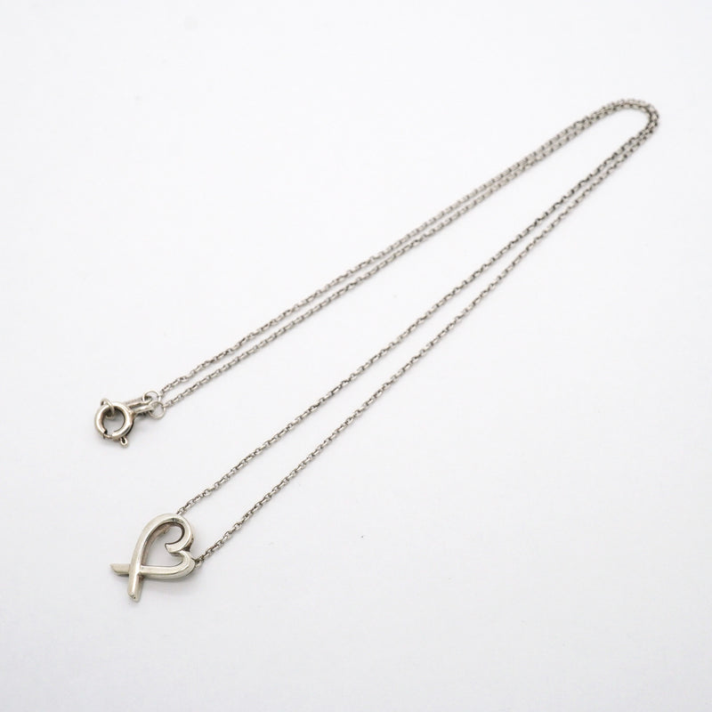 【6jgb0618】ティファニー ネックレス ラビングハート シルバー925【中古】レディース