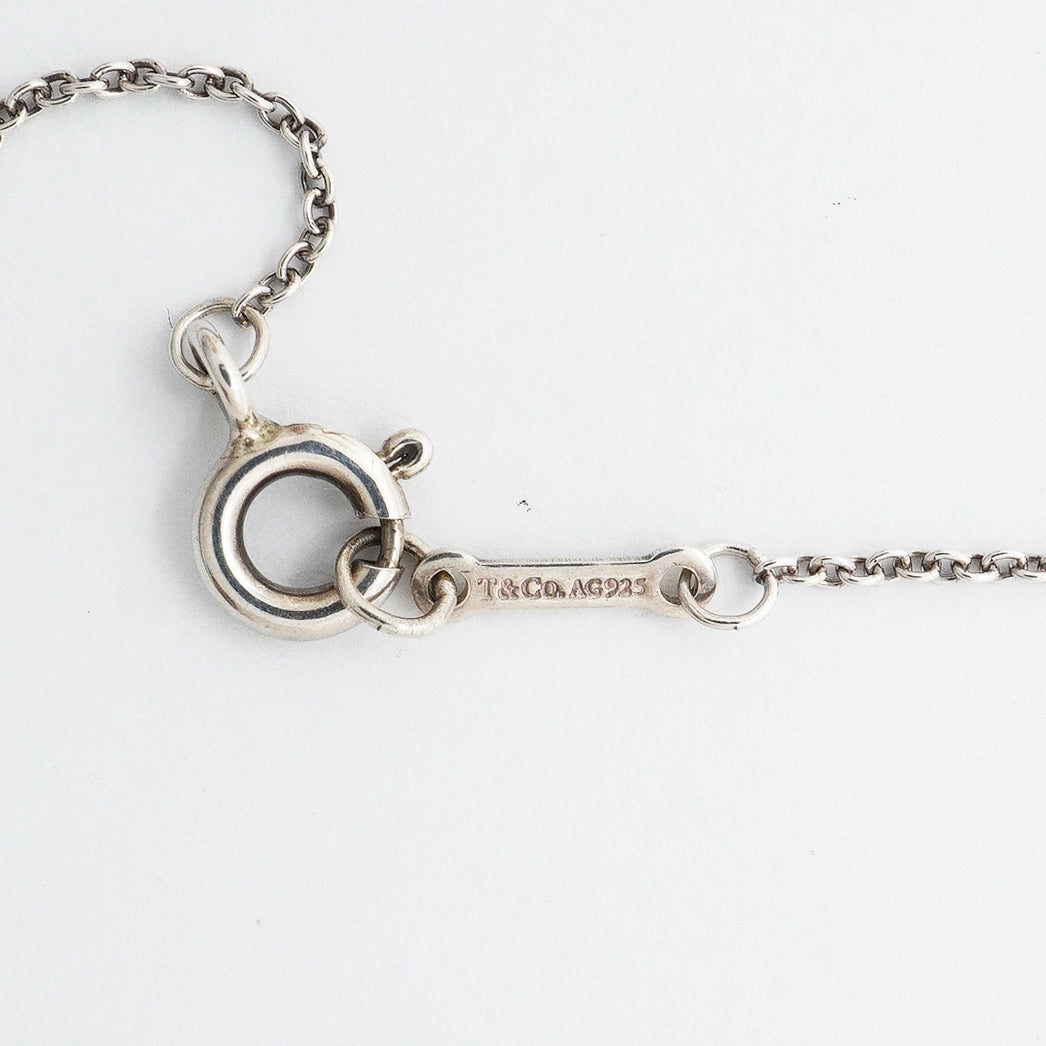 【6jgb0618】ティファニー ネックレス ラビングハート シルバー925【中古】レディース