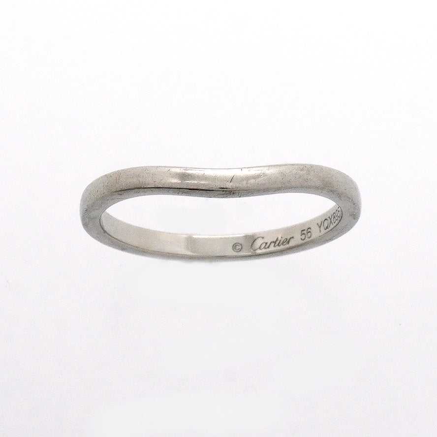 【6jgb0622】カルティエ リング バレリーナ Pt950 プラチナ ＃56【中古】メンズ レディース ユニセックス
