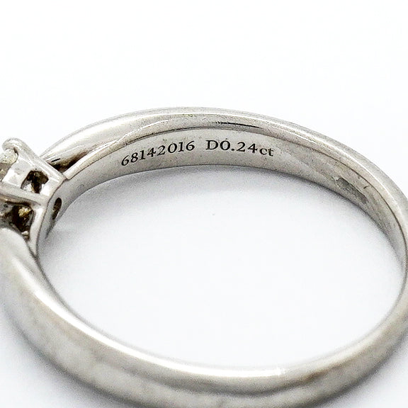 【6jgb0624】ティファニー リング ハーモニー 1PD Pt950 プラチナ ダイヤモンド 0.24ct 7.5号【中古】レディース