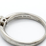 【6jgb0624】ティファニー リング ハーモニー 1PD Pt950 プラチナ ダイヤモンド 0.24ct 7.5号【中古】レディース