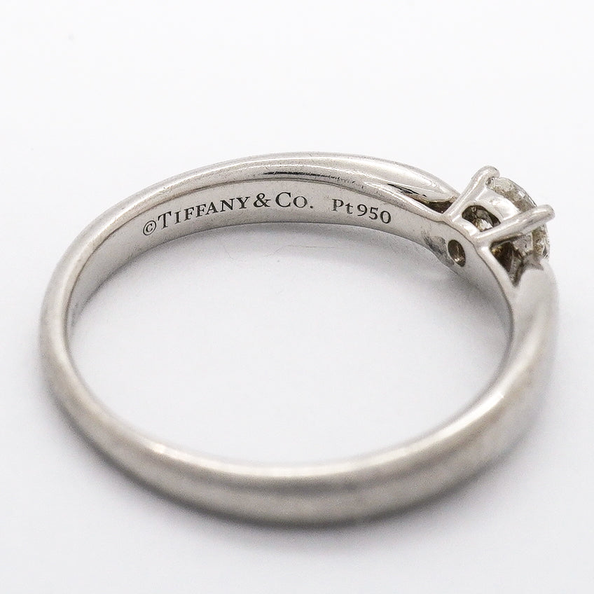 【6jgb0624】ティファニー リング ハーモニー 1PD Pt950 プラチナ ダイヤモンド 0.24ct 7.5号【中古】レディース