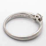 【6jgb0624】ティファニー リング ハーモニー 1PD Pt950 プラチナ ダイヤモンド 0.24ct 7.5号【中古】レディース