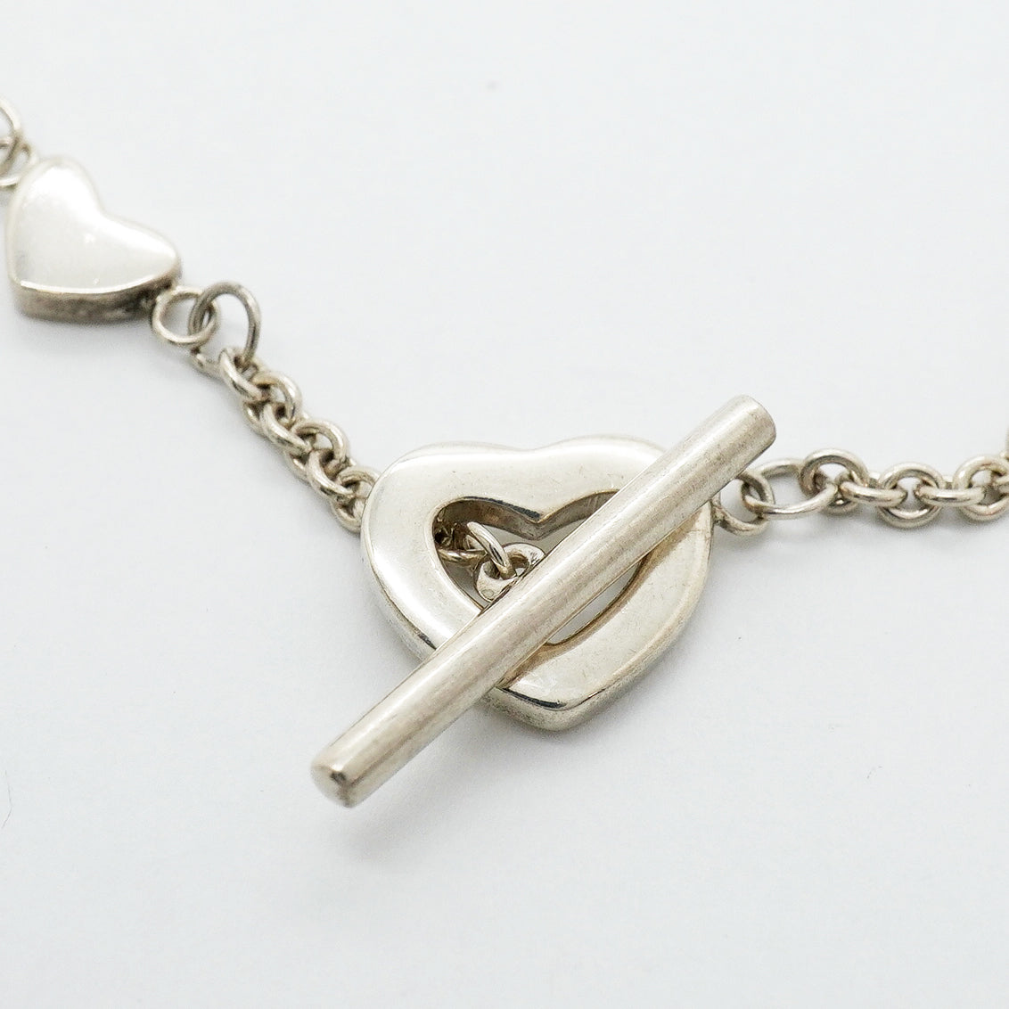 【6jgb0627】ティファニー ブレスレット ハートリンク シルバー925【中古】レディース