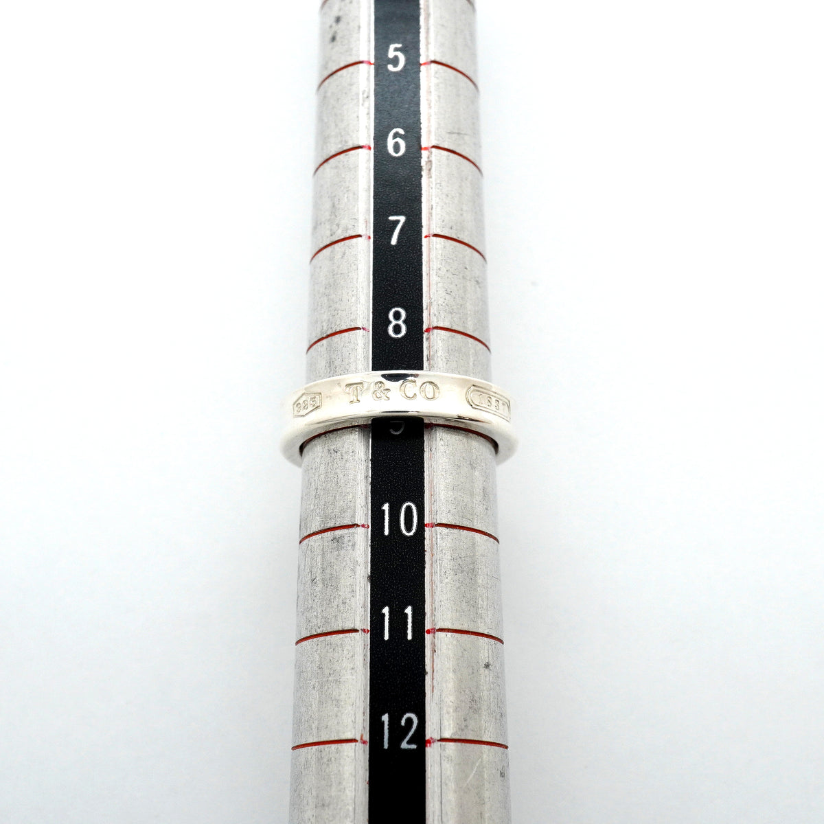 【6jgb0629】ティファニー リング ナロー シルバー925 9号【中古】レディース