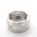 【6jgb0632】シャネル リング ココクラッシュ ラージ K18WG ホワイトゴールド ＃48【中古】レディース