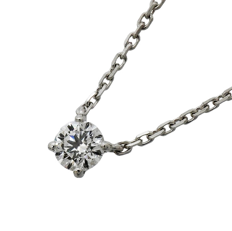 【6jgb0636】カルティエ ネックレス ソリテール 1PD K18WG ホワイトゴールド ダイヤモンド【中古】レディース