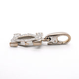 【6jgb0638】カルティエ ペンダントトップ 2C K18WG ホワイトゴールド ダイヤモンド【中古】レディース