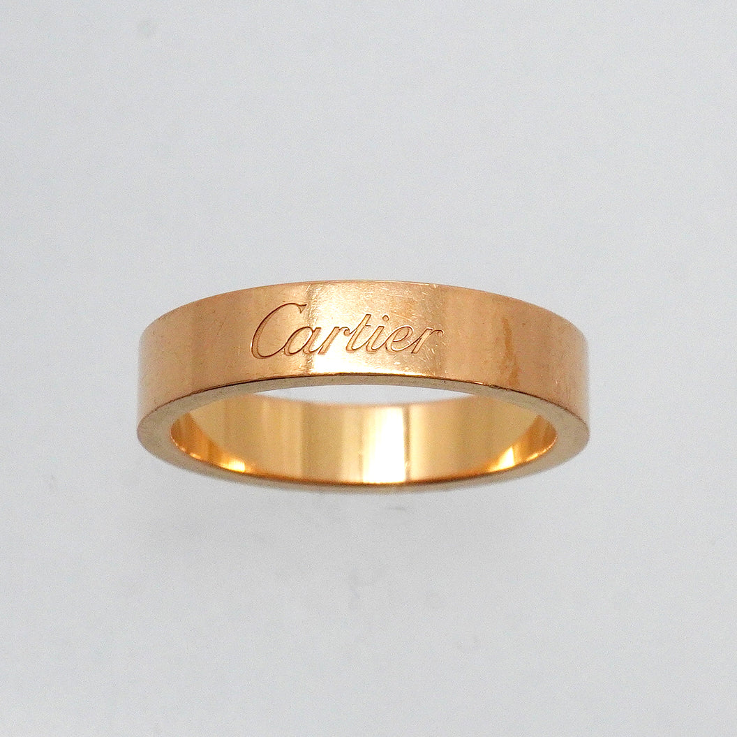 【6jgb0641】カルティエ リング Cドゥ K18PG ピンクゴールド ＃52【中古】レディース