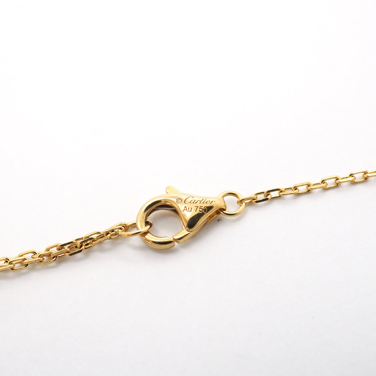 【6jgb0643】カルティエ ネックレス ジュストアンクル K18YG イエローゴールド ダイヤモンド【中古】レディース
