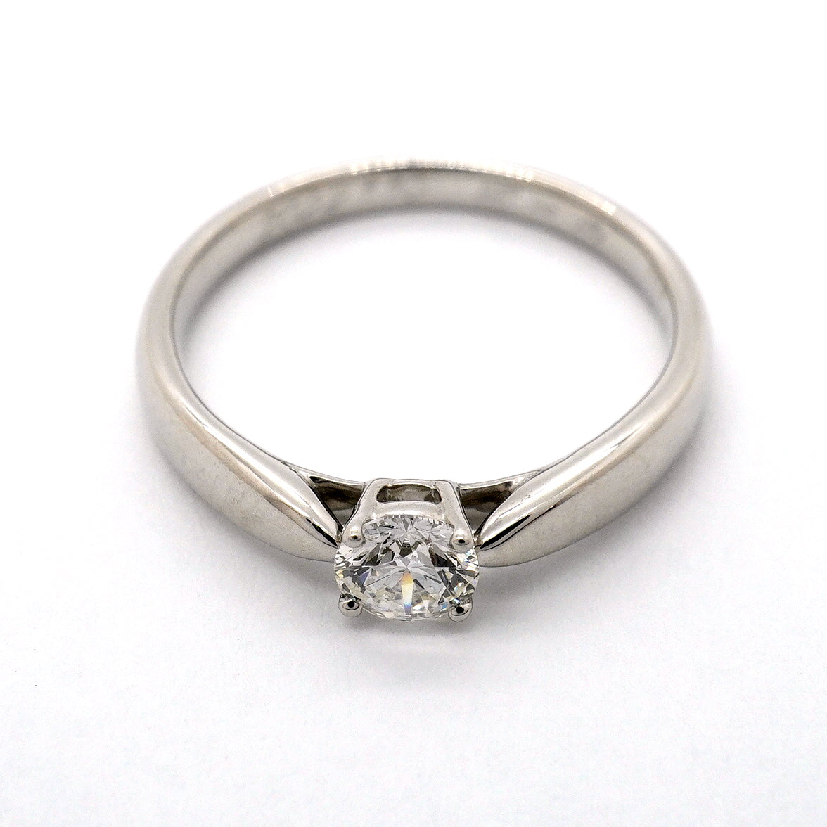 【6jgb0644】ティファニー リング ハーモニー 1PD Pt950 プラチナ ダイヤモンド 0.27ct 7.5号【中古】レディース