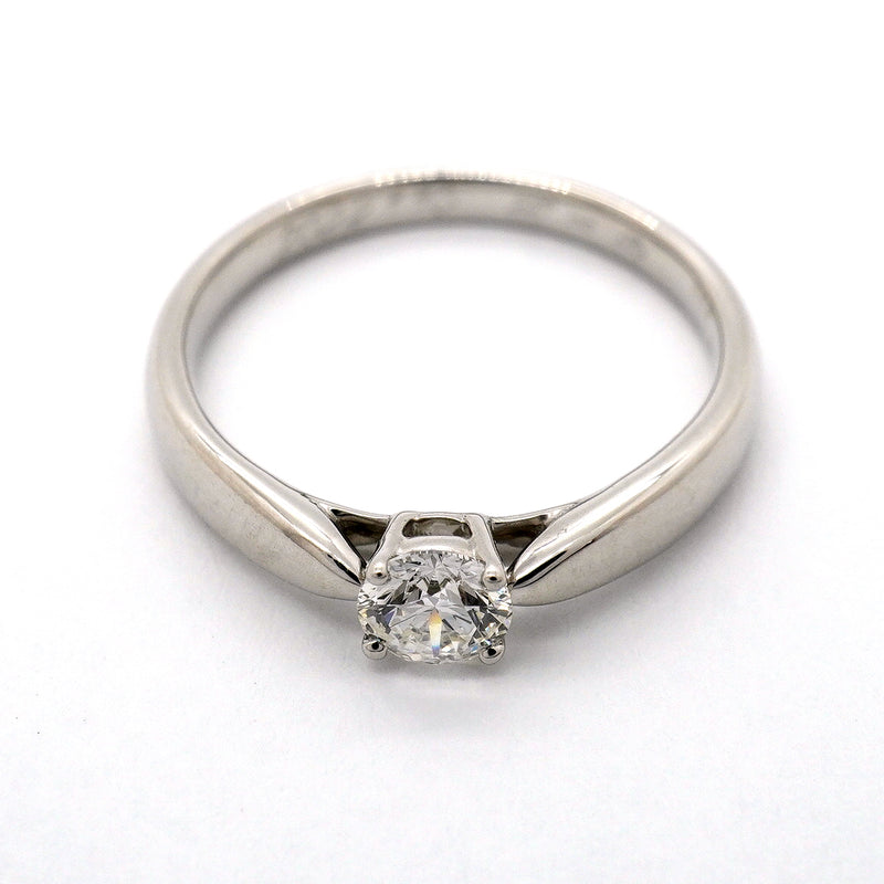 【6jgb0644】ティファニー リング ハーモニー 1PD Pt950 プラチナ ダイヤモンド 0.27ct 7.5号【中古】レディース