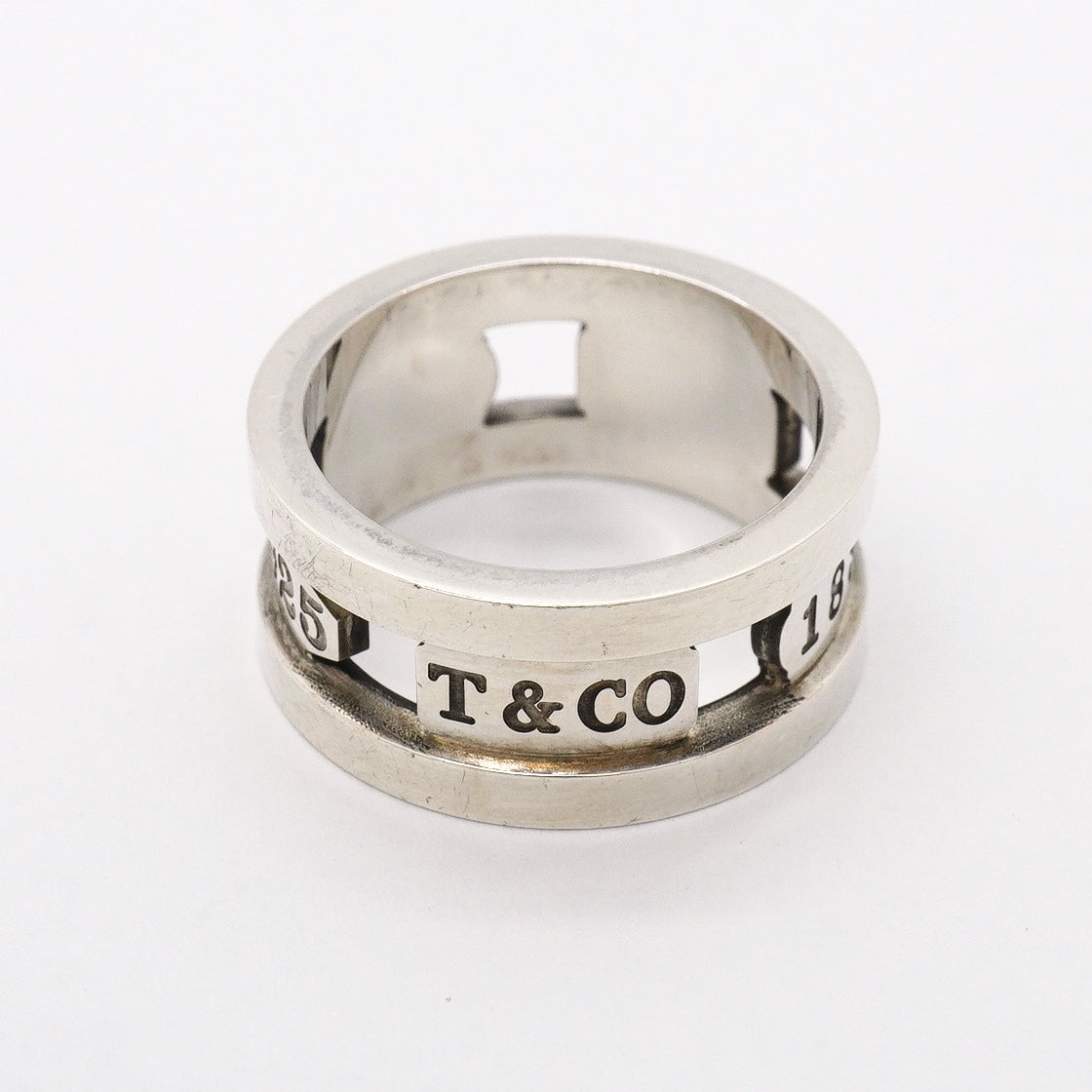 【6jgb0649】ティファニー リング 1837/エレメント シルバー925 13.5号【中古】レディース
