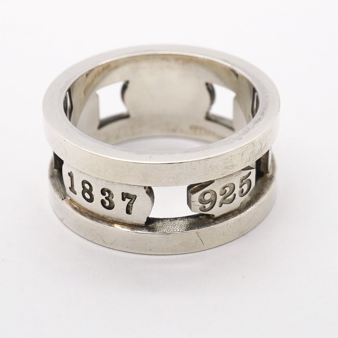 【6jgb0649】ティファニー リング 1837/エレメント シルバー925 13.5号【中古】レディース