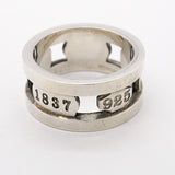 【6jgb0649】ティファニー リング 1837/エレメント シルバー925 13.5号【中古】レディース