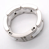 【6jgb0650】シャネル リング ウルトラコレクション K18WG ホワイトゴールド セラミック ホワイト ＃51【中古】レディース