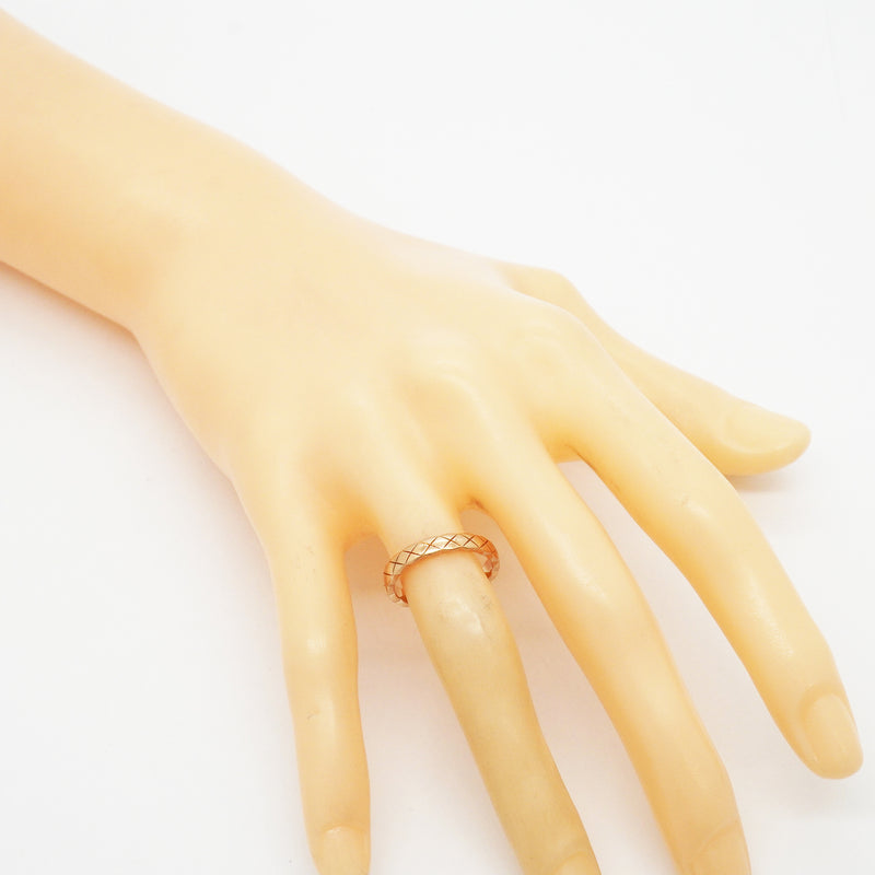 【6jgb0653】シャネル リング ココクラッシュ/ベージュゴールド K18PG ピンクゴールド ＃51【中古】レディース