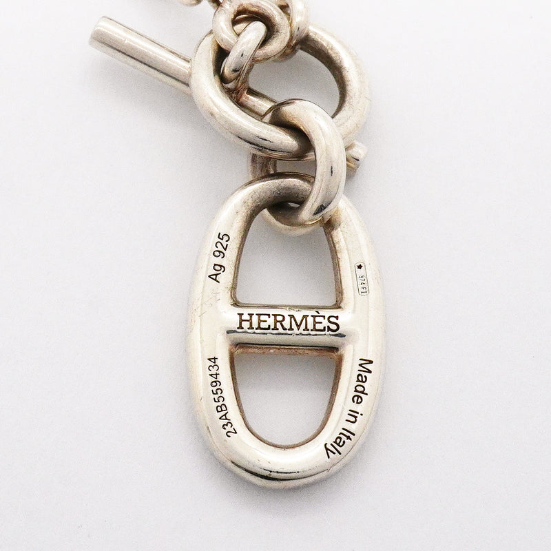 【6jgb0655】エルメス ネックレス シェーヌダンクル アミュレット シルバー925【中古】レディース