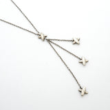 【6jgb0659】ティファニー ネックレス シグネチャートリプル/ドロップ シルバー925【中古】レディース