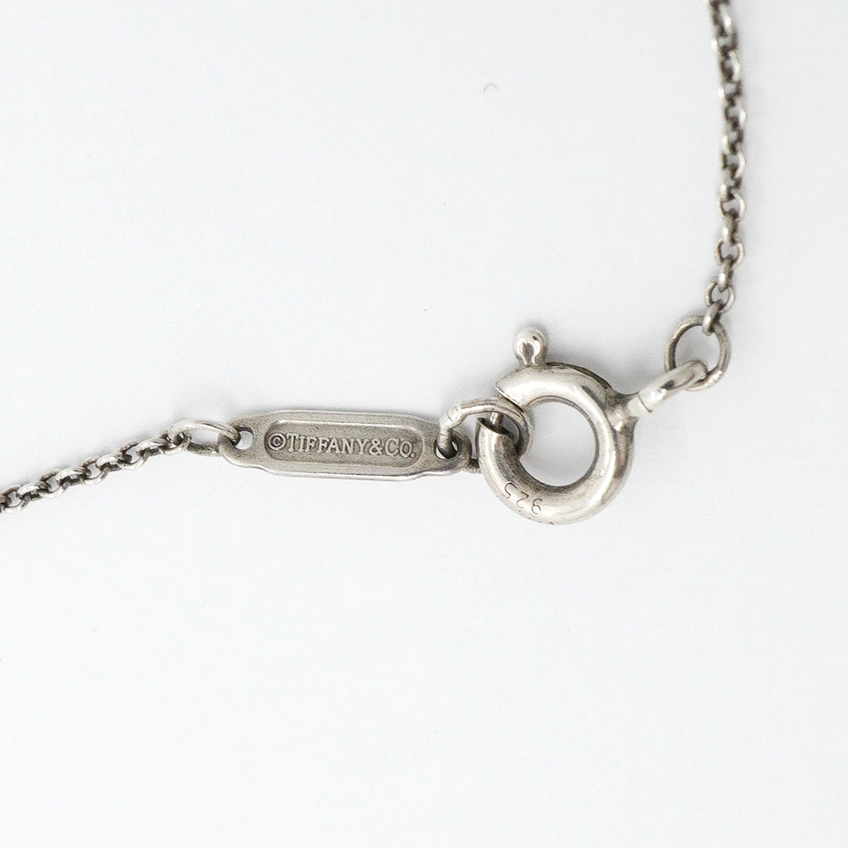 【6jgb0659】ティファニー ネックレス シグネチャートリプル/ドロップ シルバー925【中古】レディース