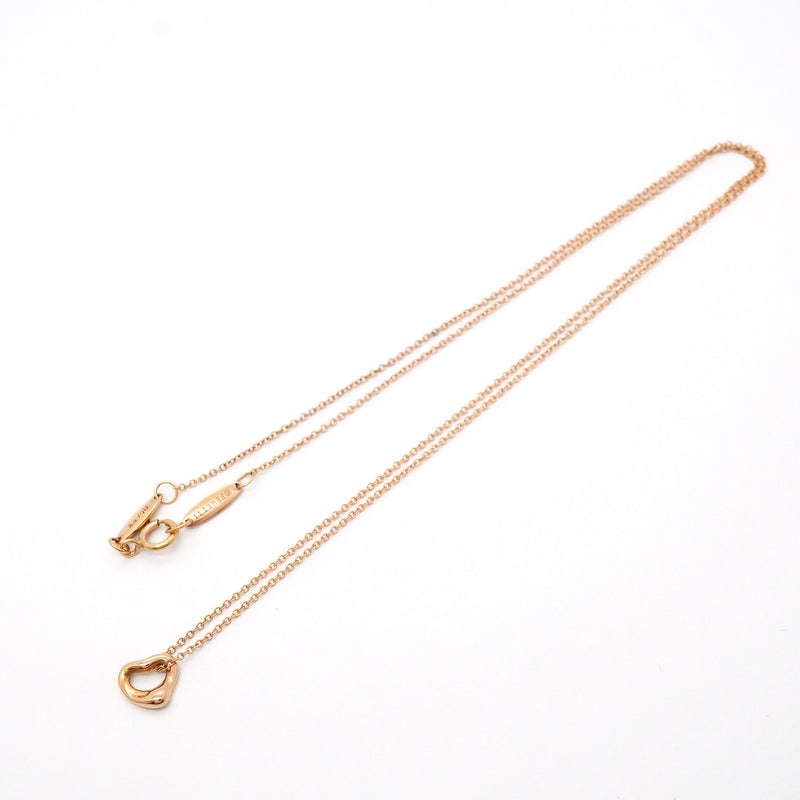 【6jgb0664】ティファニー ネックレス オープンハート K18PG ピンクゴールド【中古】レディース