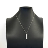 【6jgb0669】ティファニー ネックレス ノーツ/バー 1PD シルバー925 ダイヤモンド【中古】レディース