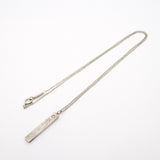 【6jgb0669】ティファニー ネックレス ノーツ/バー 1PD シルバー925 ダイヤモンド【中古】レディース