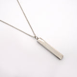 【6jgb0669】ティファニー ネックレス ノーツ/バー 1PD シルバー925 ダイヤモンド【中古】レディース