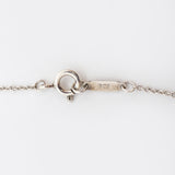【6jgb0669】ティファニー ネックレス ノーツ/バー 1PD シルバー925 ダイヤモンド【中古】レディース