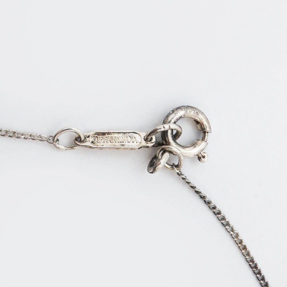 【6jgb0672】ティファニー ネックレス リボン シルバー925【中古】レディース
