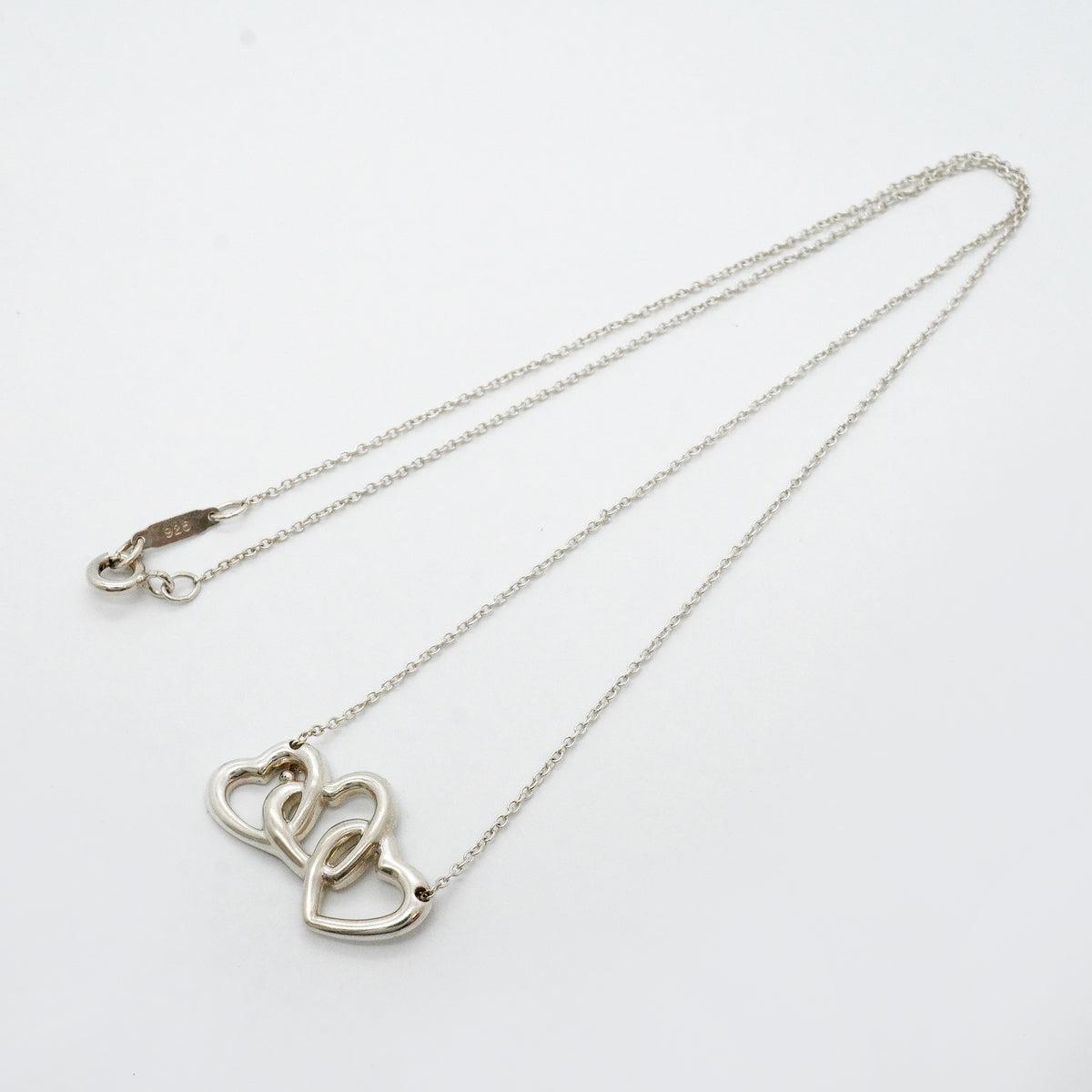【6jgb0679-k】ティファニー ネックレス トリプルハート シルバー925【中古】レディース
