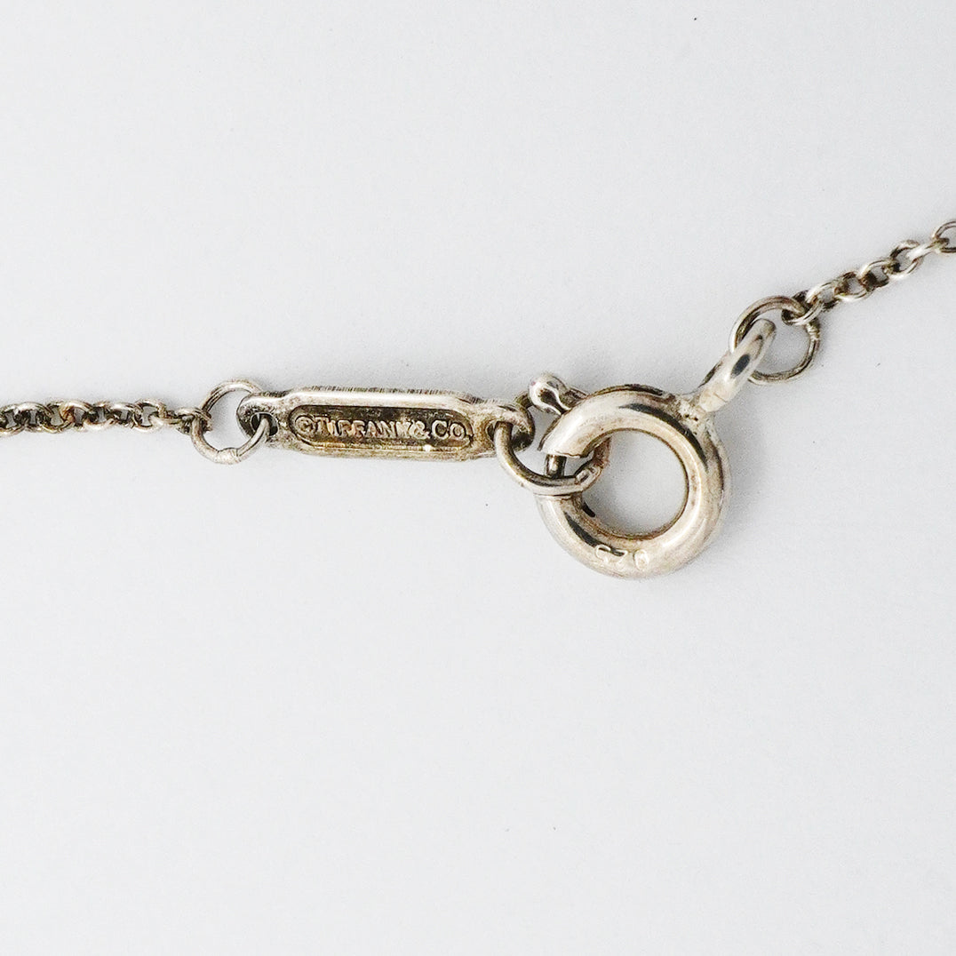 【6jgb0680-k】ティファニー ネックレス 1837/インターロッキング シルバー925 ルベドメタル【中古】レディース