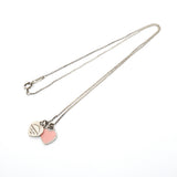【6jgb0682-k】ティファニー ネックレス ダブルリターントゥハート シルバー925 ピンク【中古】レディース