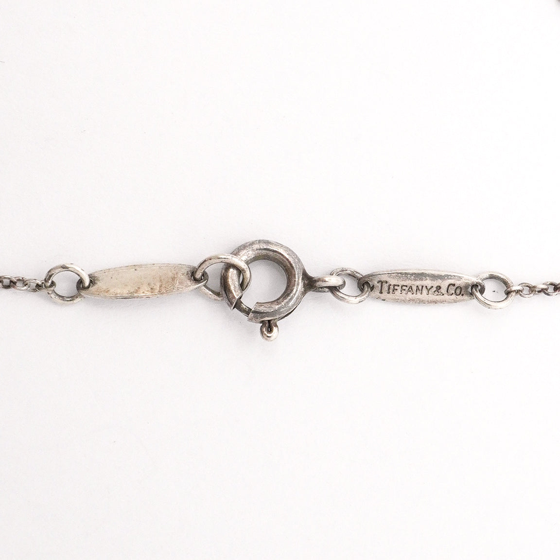 【6jgb0688-k】ティファニー ネックレス オープンクロス シルバー925【中古】レディース