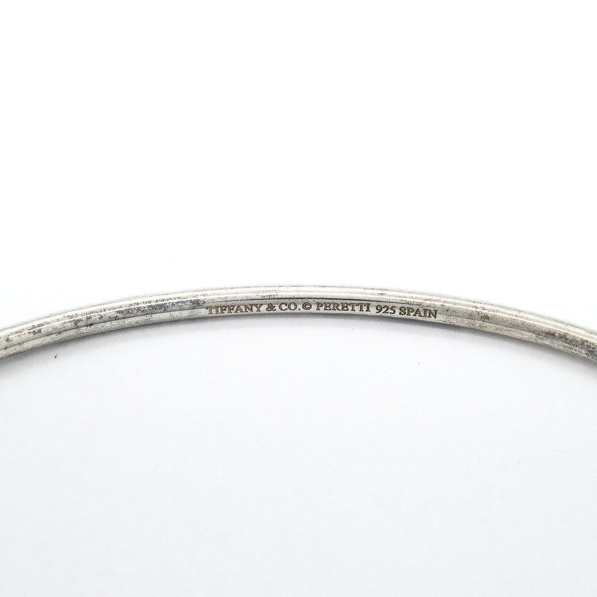 【6jgb0694-k】ティファニー バングル ティアドロップ シルバー925【中古】レディース