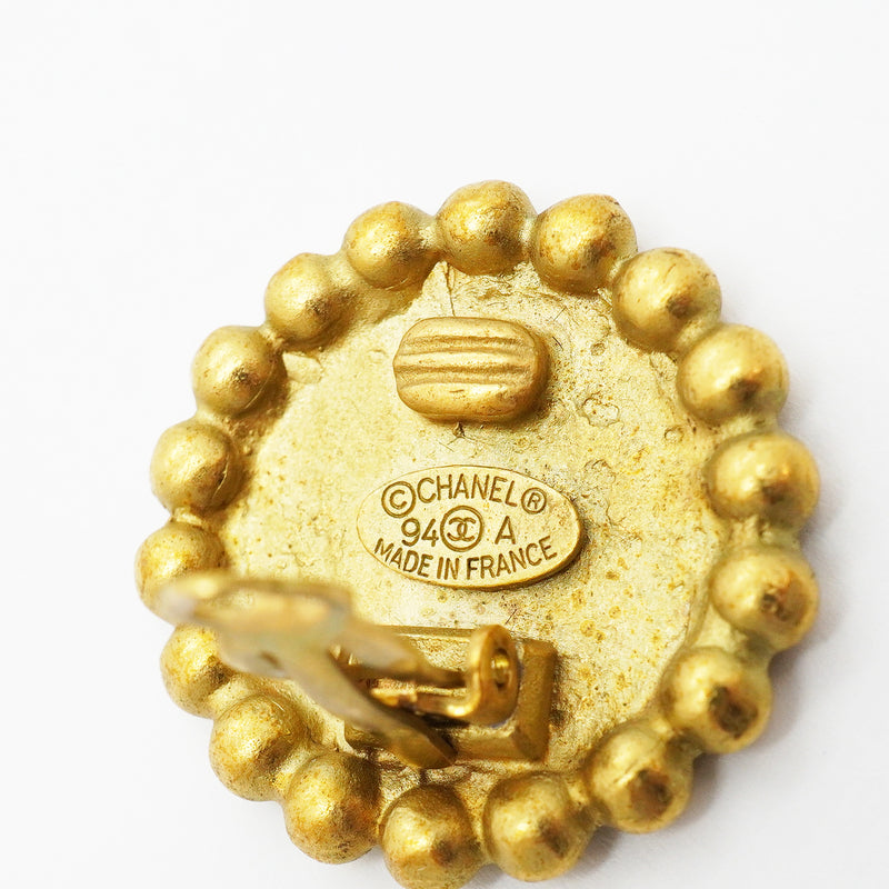 【6jgb0696】シャネル イヤリング ヴィンテージ ココマーク GPメッキ ゴールド【中古】レディース