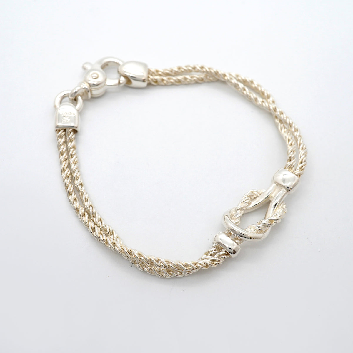 【6jgb0699】ティファニー ブレスレット センターノット/ダブルロープ シルバー925【中古】メンズ レディース ユニセックス